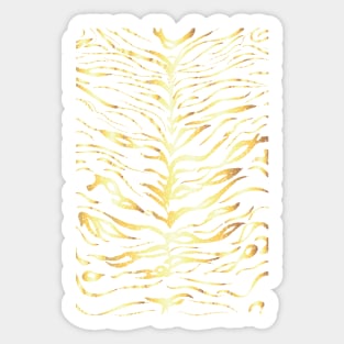 Gold tiger stripes design Sticker